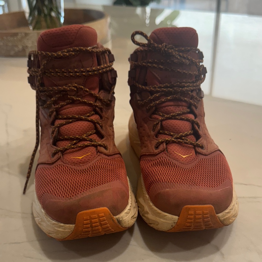 Hoka Men's/Women's Rust Orange Athletic Hiking Shoes